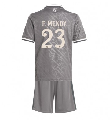 Real Madrid Ferland Mendy #23 Tercera Equipación Niños 2024-25 Manga Corta (+ Pantalones cortos)